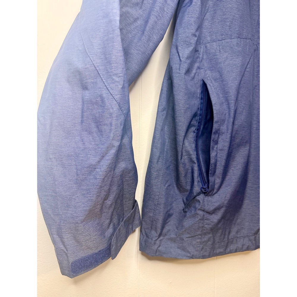 Paradox Costco Mens XL Blue Waterproof Breathable Hooded Rain Jacket Windbreaker - Picture 9 of 12